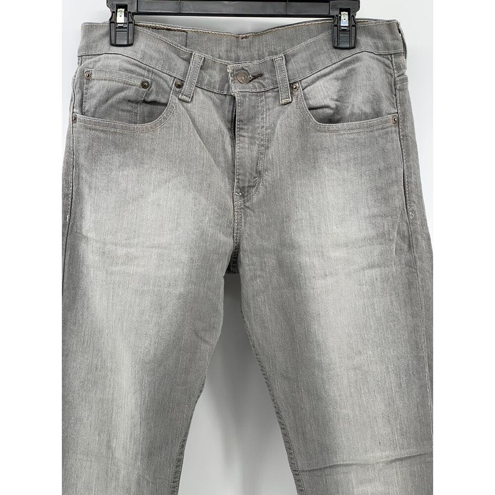 LEVI'S Men's 513 Light Gray Denim Slim Leg Regular Fit Five-Pocket Jeans SZ32X32 - Picture 5 of 9